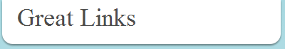  Great Links
